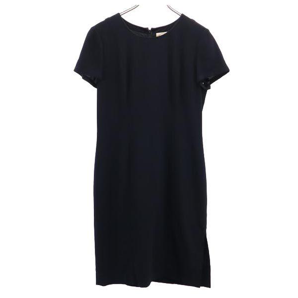 YVES SAINT LAURENT Sanyo Shokai Wool Blend Short sleeve one piece Women Used