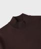 PANICALE Wine Viscose Blend Mock Neck Knit