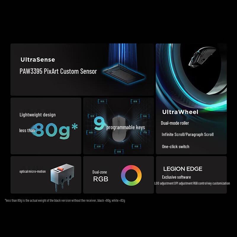 

Lenovo Legion M7 Gaming Mouse