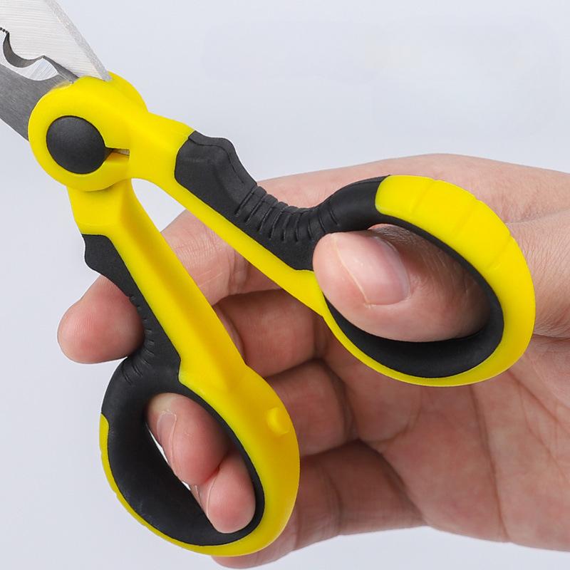 1ks Nerezové rybářské nůžky Luya Přenosné Nůžky Daima Pe Line proti ztrátě Šňůrky s otevřeným kroužkem Kleště s háčkem Chybějící lano Nůžky na ryby