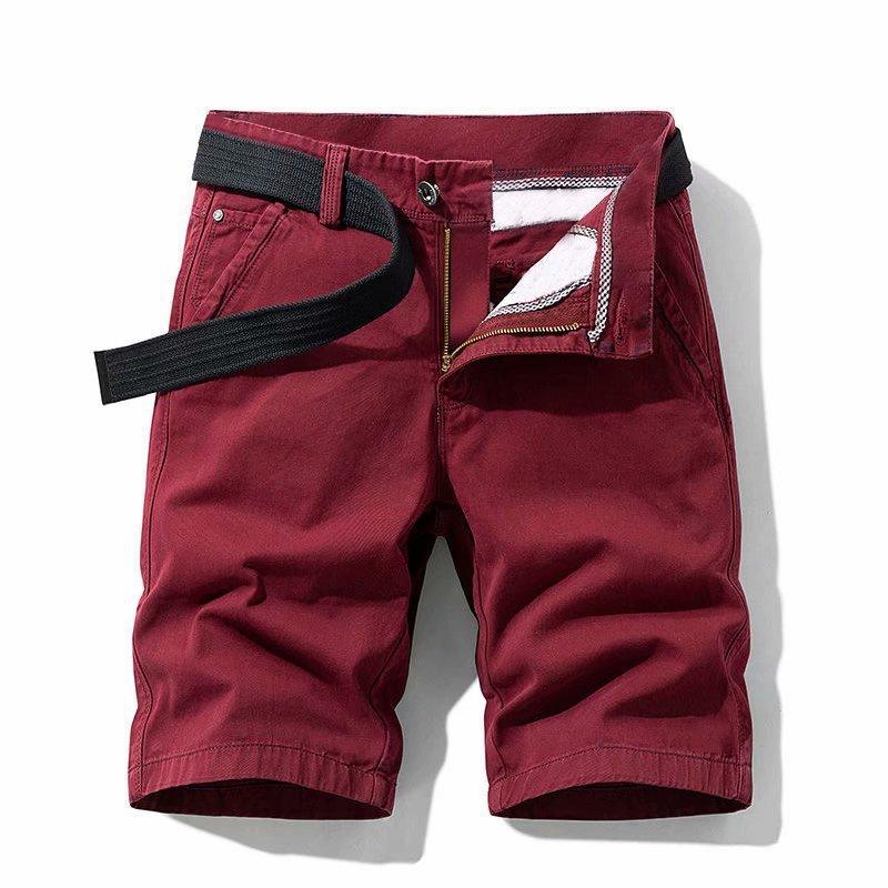 Summer Men Cargo Shorts With Water Wash Cotton Fabric For Teen Casual Wear