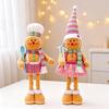 Plush Material Gingerbread Man Figurine Stretch Legs Biscuit Man Christmas Decor  Christmas Tree