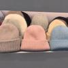 Warm Rabbit Fur Knitted Hat Women's Double-layer Thickened Wool Hat Casual Ear Protection Hat Soft Waxy Headgear Casual Cold Hat Tide