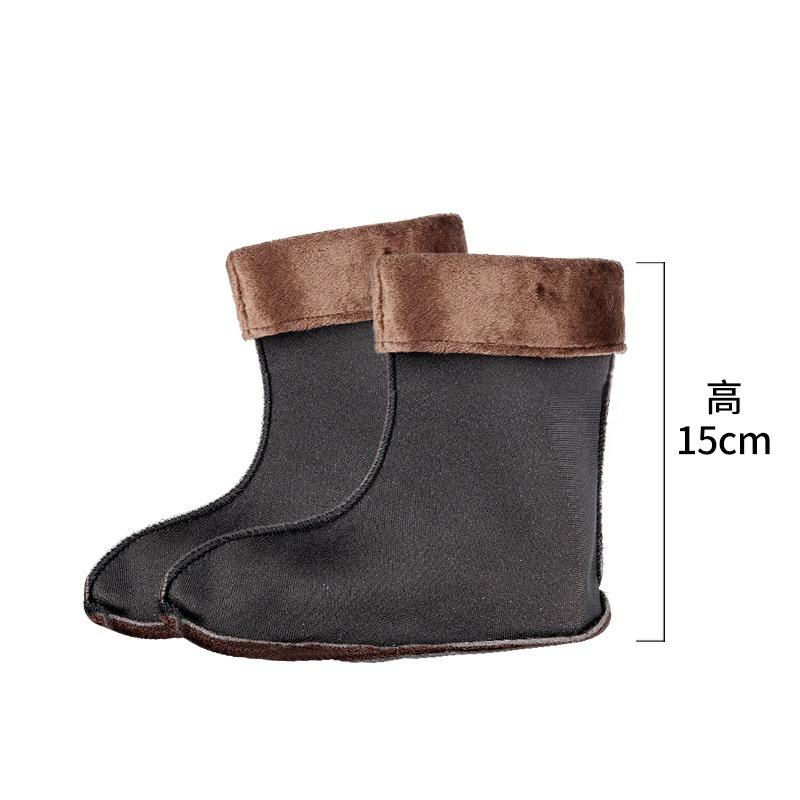 

Зимние длинные резиновые сапоги с хлопковым чехлом, легкие и теплые, с высоким голенищем, мужские водонепроницаемые сапоги, с бархатным чехлом, с внутренней бархатной подкладкой, подкладка для резиновых сапог, чехол для стопы L size [suitable for 42-43-44