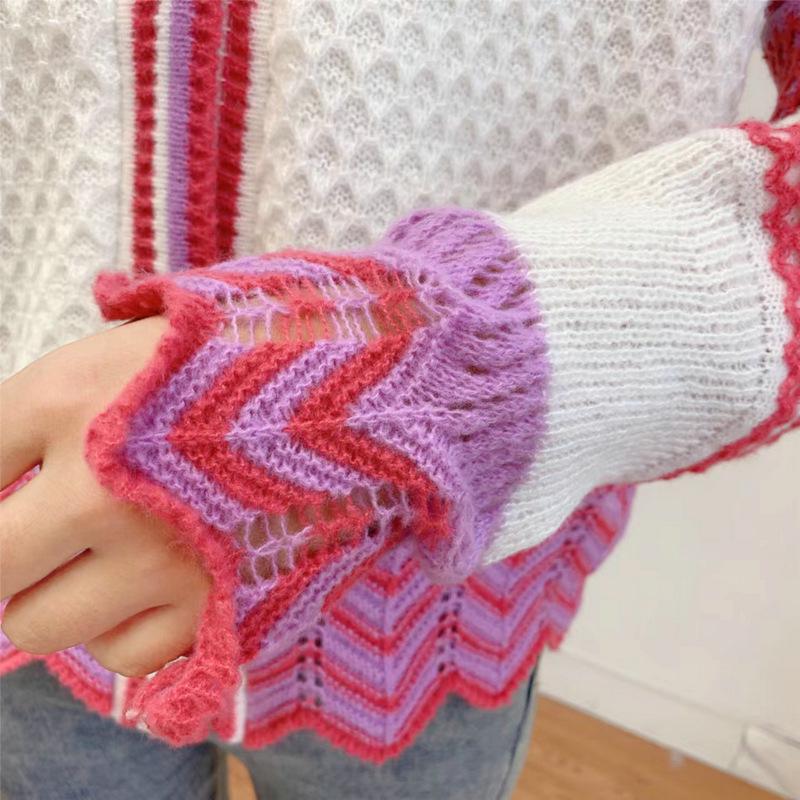 Retro Style Loose Knit Cardigan - Spring & Autumn Women's Outerwear