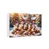 Capybara Advent Calendar Christmas 2D Capybara Decorations 24 Day Countdown To Christmas Calendar for Tree Car Wall Home Festive Holiday Decor