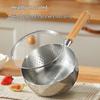 Canbo 18cm Hammered Stainless Steel Yukihira Pot with Steamer