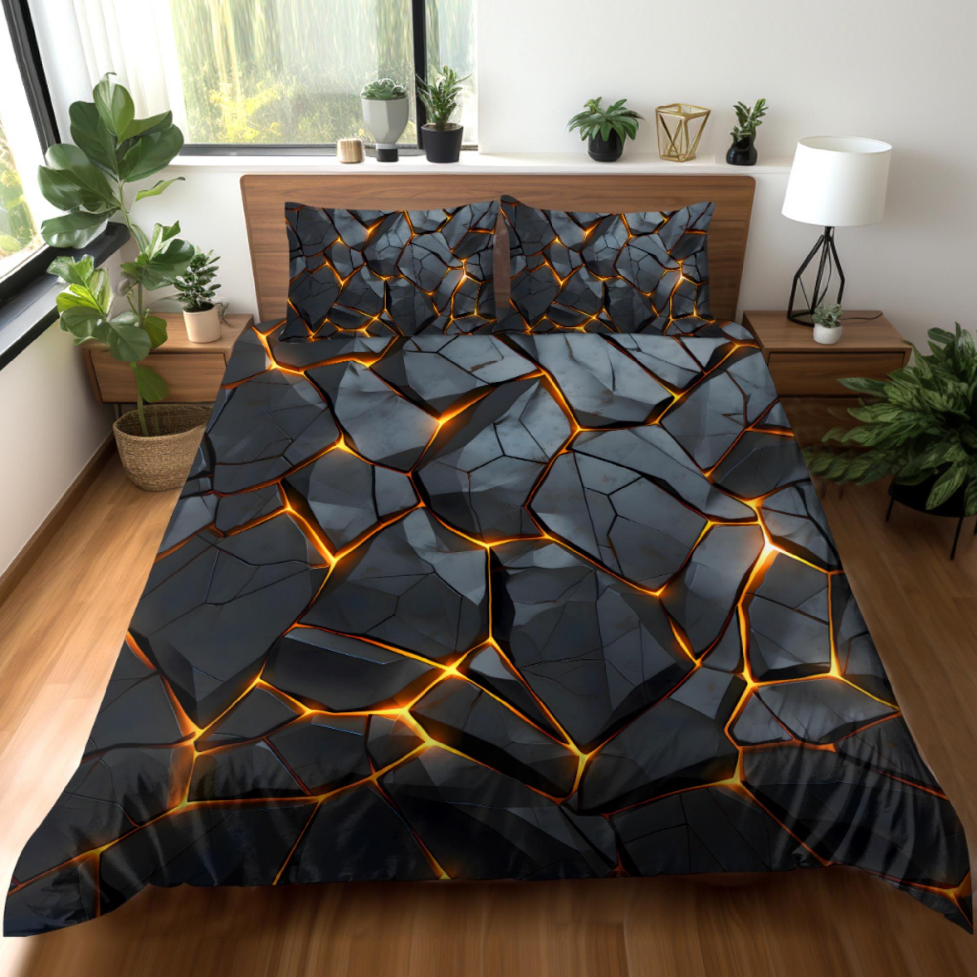 

Soft Cozy Snake Print Duvet Cover Set - 1 Duvet Cover 2 Pillowcases Comforter Quilt Bedding Accessories For Bedroom Guest Room 90X200cm