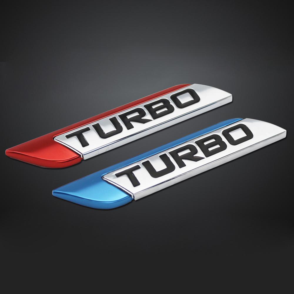 DSYCAR 3D Metal TURBO Turbocharged Car sticker Logo Emblem Badge Decals Car D3Styling DIY Decoration Accessories for Frod Bmw Ford