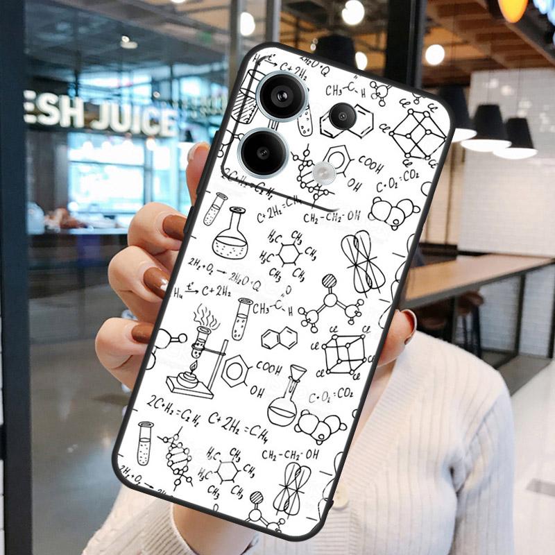 Science Chemistry Formulas Case For Xiaomi Redmi Note 15 Pro Plus 10 11 12 13 14 Pro Redmi 15 15C 10C 12C 13C 14C Cover