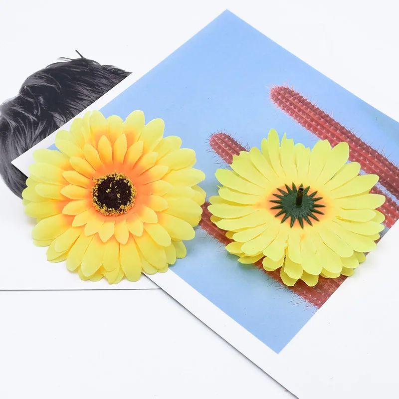 10/50 Pcs Fake Gerbera Scrapbooking Christmas Decorations for Home Accessories Wedding Decorative Flowers Wall Artificial DIY
