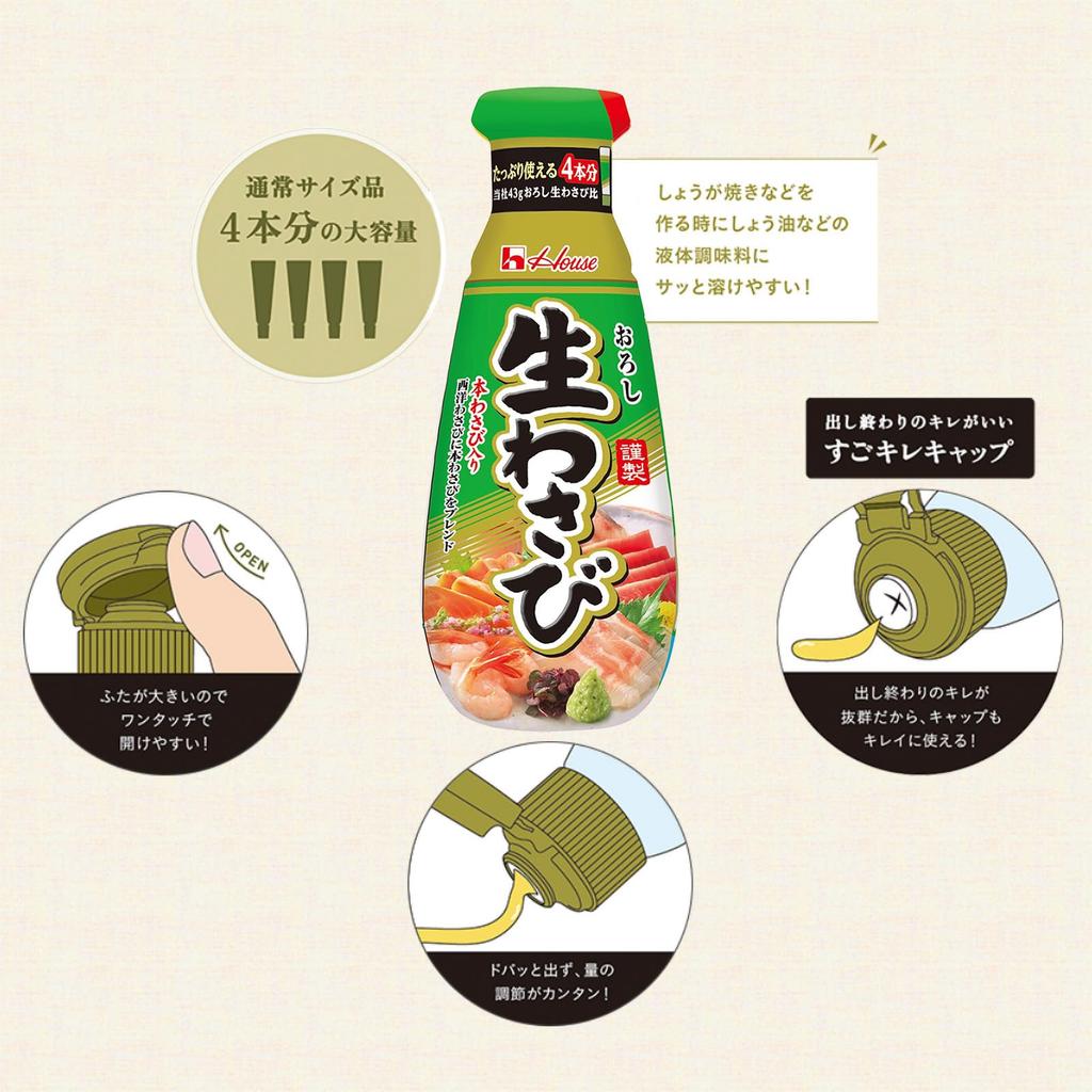 Hausgeriebener frischer Wasabi 175 g x 5 Stück