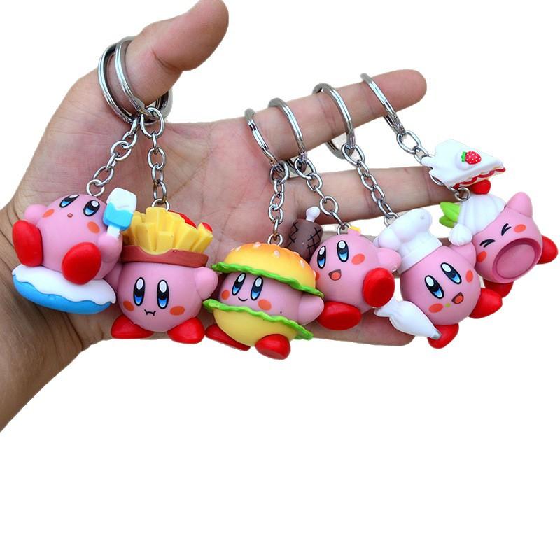 12 Anime Models Super Cute Cute Kawaii Kirby Figures Keychain Portable Popular Models Anime Perfect Child Gift Toys