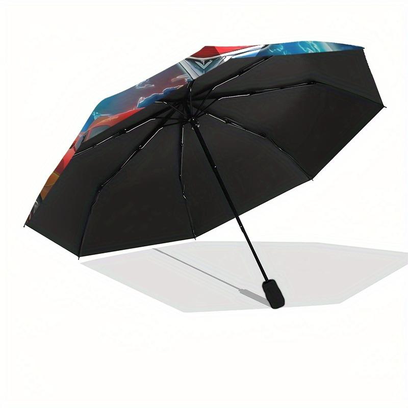1 Auto Open Lightning McQueen, Cars Themed Colorful 8-rib Portable Umbrella for Men and Women, A Compact Commuting Companion Suitable for Da