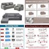 Stretch Sofa Slipcover Spandex Soft Couch Cover Washable Furniture Protector with Elastic Bottom for Kids Dog Pets 1 Piece