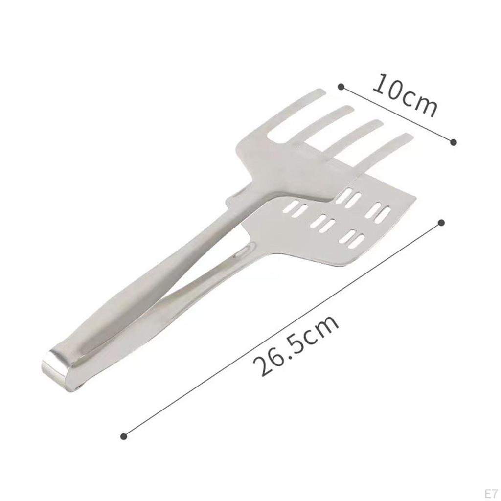 Kitchen Tongs Barbecue Clamp Anti Scald Fried Steak Turner for Meats,Pizza Pies,Burger