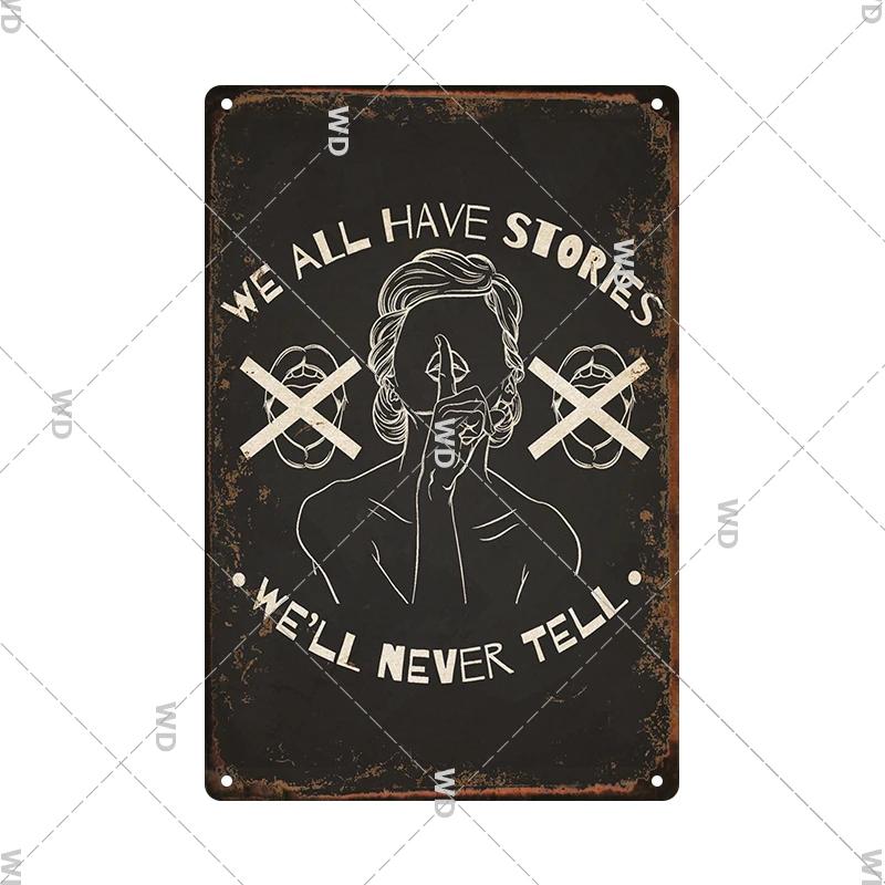 Funny Quote Sarcastic Vintage Posters Life Tin Sign Retro Plaque Metal Plate Wall Art Decor for Home Garden Courtyard Room Gift
