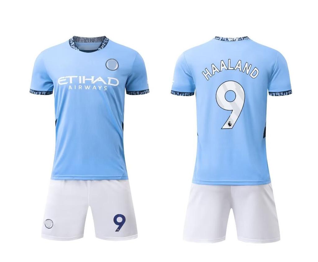 24-25 Muž C Domov Ne. Fotbalový oblek 9 Club Set Dětský Velikost pro dospělé 14-3XL