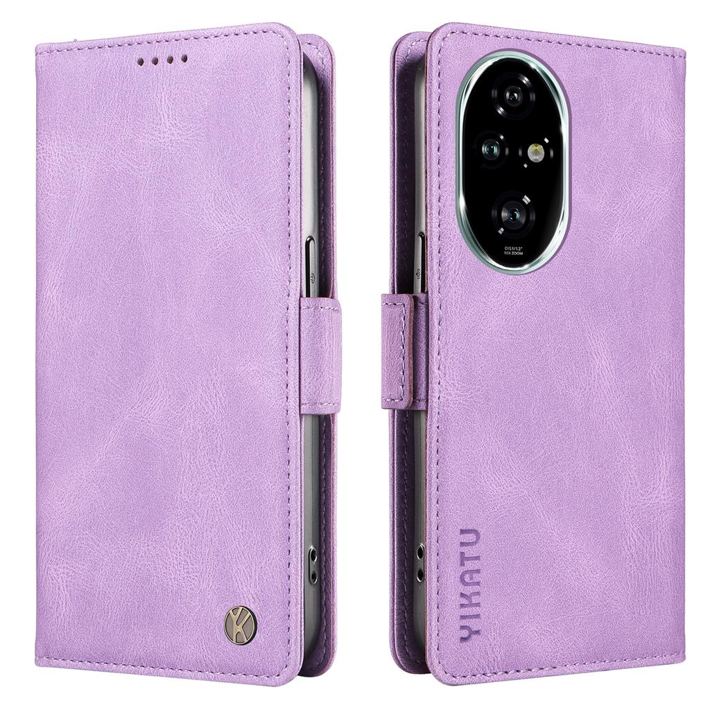 YIKATU YK-005 For Honor 200 Pro 5G Case Leather Wallet Phone Cover Magnetic Clasps