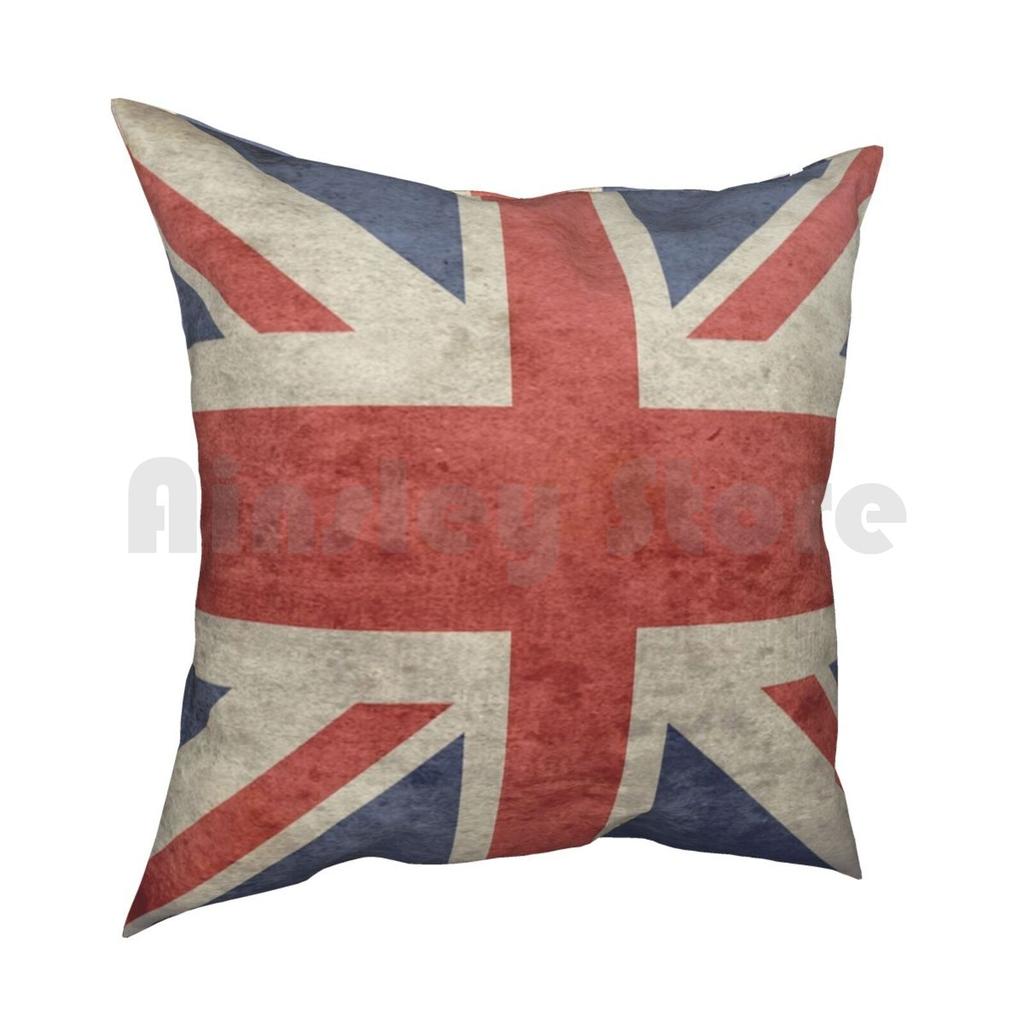 Union Jack Throw BlanketWarm Winter Blanket With Uk Flag Pillow Case Printed Home Soft DIY Pillow Cover Union Jack Uk Flag