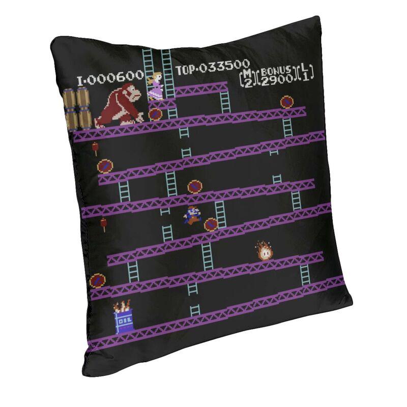 Digital Donkey Kong Cushion Cover 40x40 Cm Arcade Game Collage Soft Nordic Throw Pillow Case for Sofa Car Fashion Pillowcase