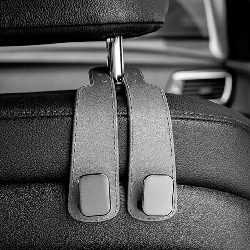 Doppel-Rücksitzhaken aus Wildleder - Multifunktionale versteckte Rückenlehnenhaken