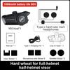 Bluetooth Motorcycle Helmet Headset V5.3 Voice Control Wireless HandsFree Call 1800mAh Waterproof Communicator Speakers Earphone
