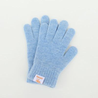 GOCORI SHORT KNIT GLOVES - SKY BLUE Knit Gloves Wool Gloves