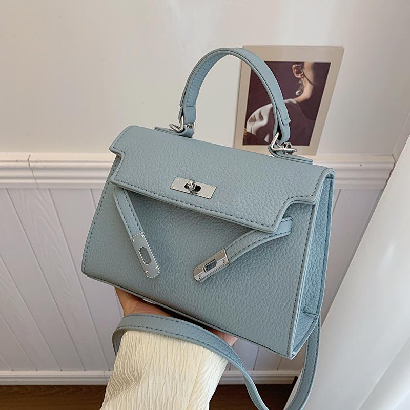 Håndveske Dame Mote En Skulder Crossbody Liten Firkantet Veske