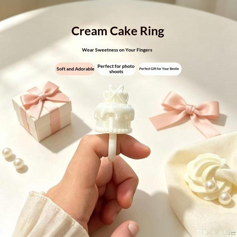 3D Tortenring Kerzenhalter Seidenfinish Niedlicher Geburtstagskuchenring Ohne Kerze Europäischer Stil Mini-Kuchenkerzenring