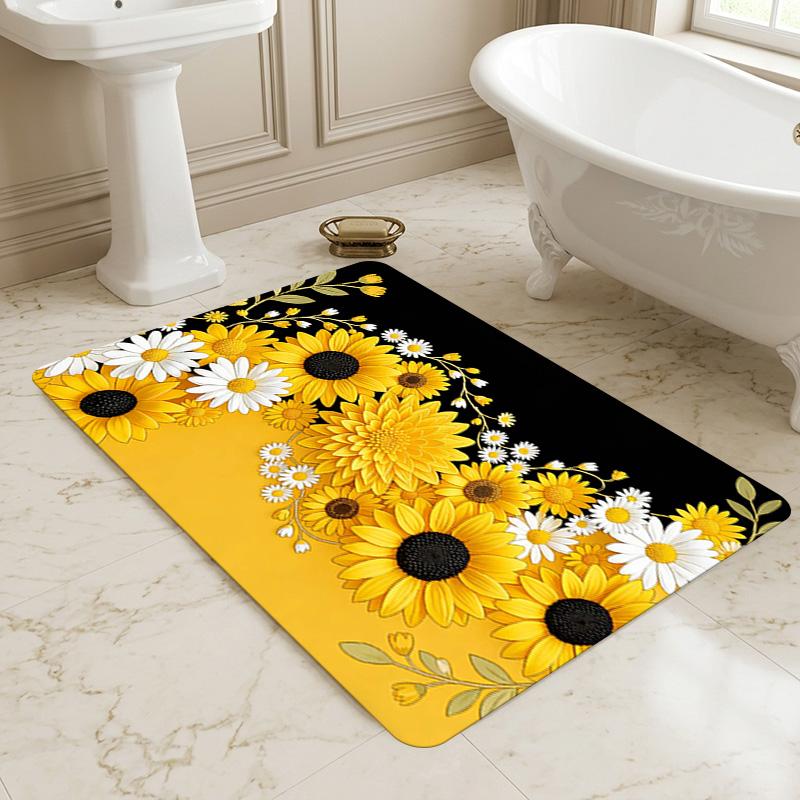 Flower Border Living Room Nonslip Area Rug Soft Carpet For Bedroom Game Playroom Sofa Office Home Decor Doormat Christmas Gift C929299