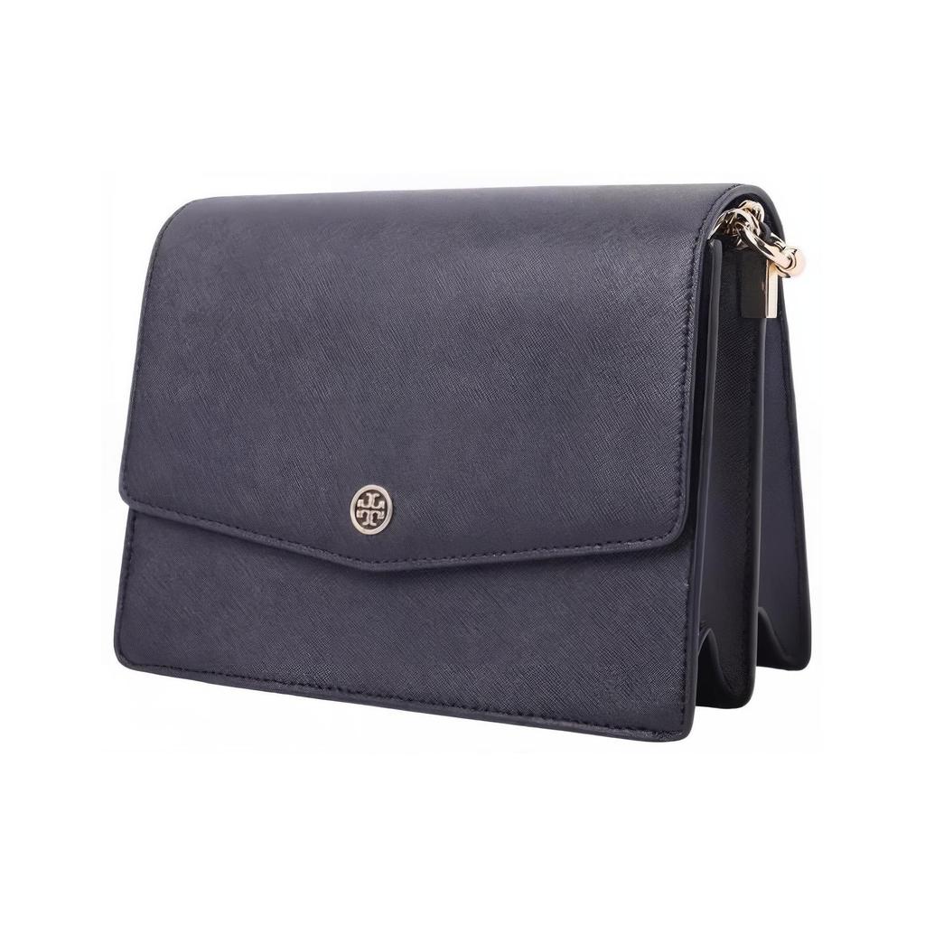 Tory Burch Robinson Leather Shoulder Crossbody Bag Women Bags Black 46333-018