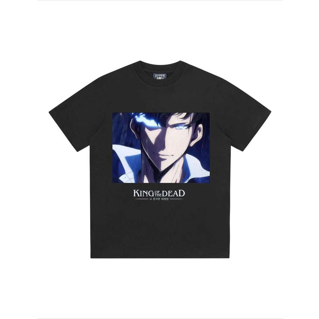 Anime Solo L-Levelings Cheng Xiaoyu Super Handsome Casual Outdoor Clothing Couple T-Shirt Top 100% Cotton Short Sleeve