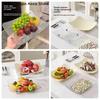 Transparent Square Fruit Tray Living Room Nut Snack Plate Candy Food Storage Tray Party Table Bone Disc