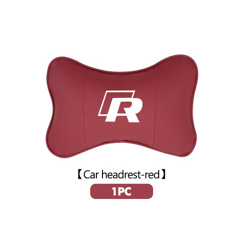 Breathable Leather Car Headrest Pillow Lumbar Support Pad For Volkswagen VW Tiguan CC Jetta Polo Golf 4 5 6 Passat B5 B6 B7 CCNI9