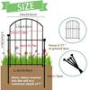 Decorative Garden Fence Panel Metal Fence Wire Fencing Flower Barrier Section