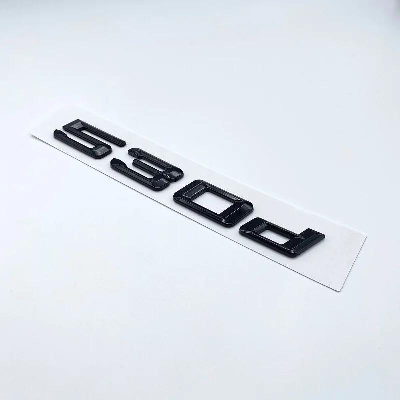 Number Trunk Letters Logo Emblem Sticker For BMW 5 Series 520d 525d 528d 530d 535d 540d 545d E39 E60 E61 F07 F10 F11 G30 G31 BR3