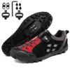 Scarpe da ciclismo da montagna di alta qualità in vera pelle Scarpe da ciclismo da velocità Scarpe da ginnastica da corsa all'aperto 39-46 Scarpe da ciclismo MTB