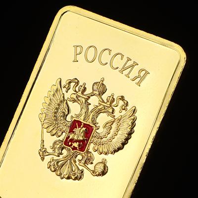 Lingotto d'oro Emblema nazionale Moneta commemorativa sovietica in oro