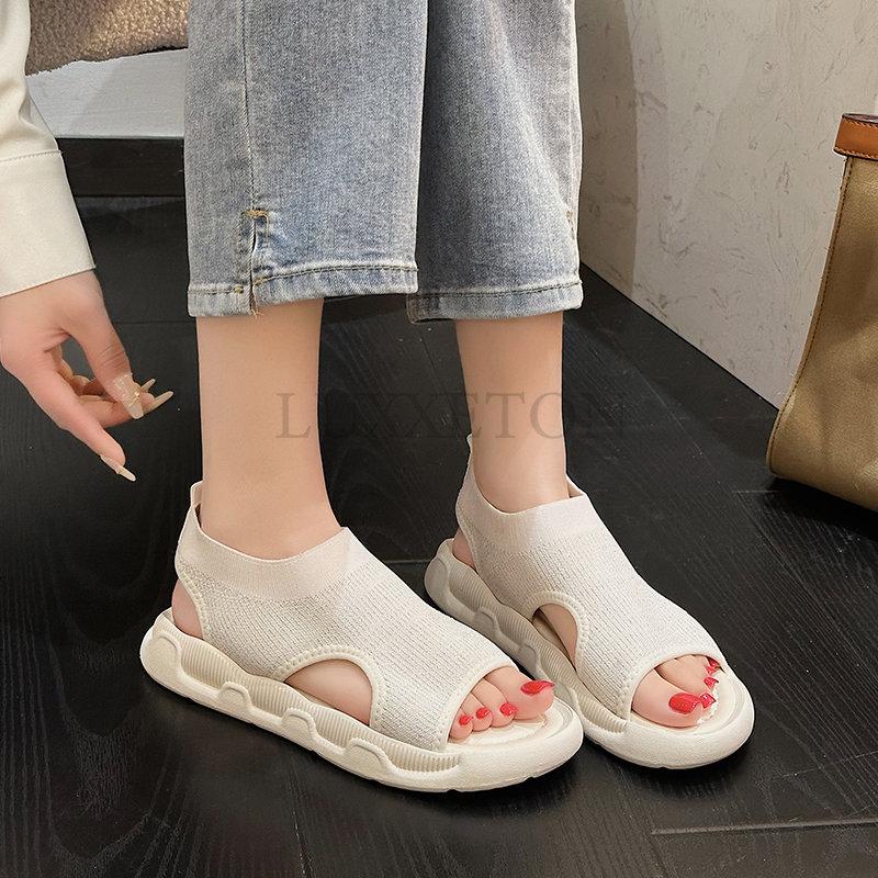 Fashion Ladies Sandals Casual Wedge Sandals New Summer Shoes Ladies High Heels Platform Open Toe Wedges Versatile and Comfortable