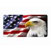 American Eagle Metal Sign USA Flag Wall Art Patriotic Decor 30x15cm