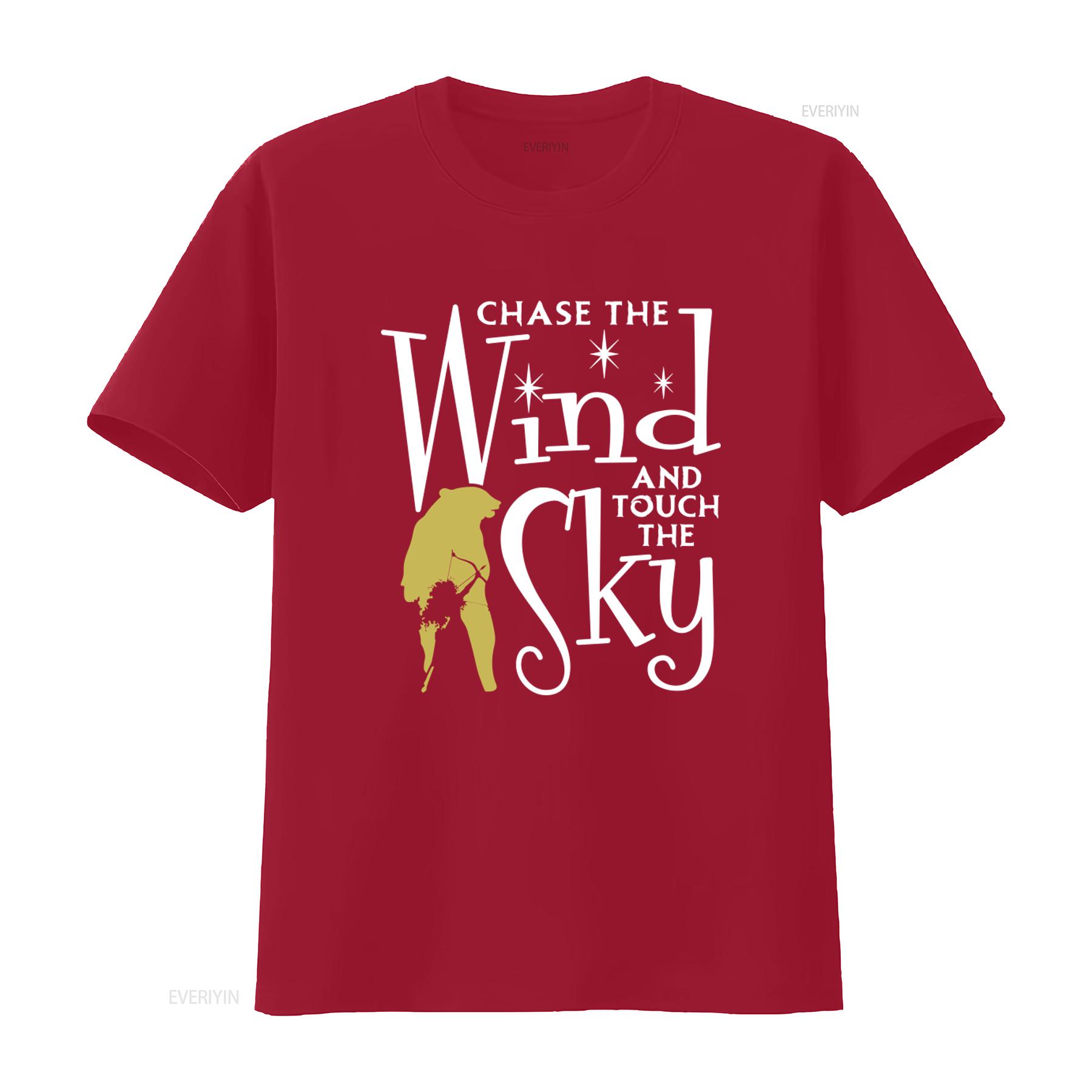 

Chase The Wind And Touch Sky T Shirt Brave Princess Merida Design for Christmas Birthday Sizes Available vintage Washed S