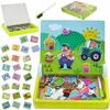 Magnetic Dry-erase Board Animal Farm Puzzle Zkb