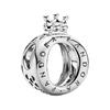 Krone O-Form Logo Anhänger Damen Anhänger Silber 797401