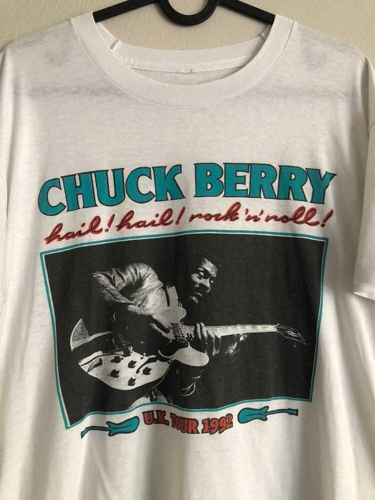 Винтажная футболка Chuck Berry Hill из тура по США 1992 года, классическая белая, унисекс, S-234XL, унисекс XL