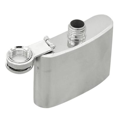 Stainless Steel Pocket Hip Flask  Whiskey Liquor Screw Cap 2 Oz / 3.5oz