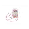 Transparent Milk Carton Toy Storage Bag - Cute Badge Display Case | Mini Doll Box with Lanyard, Fashion Outing Decor