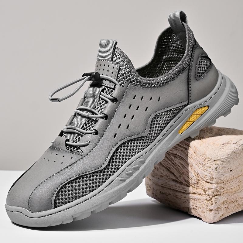 

Высококачественная повседневная обувь для мужчин, кроссовки, мужская мода, дышащая мужская повседневная обувь, удобная обувь для вождения 46 серый