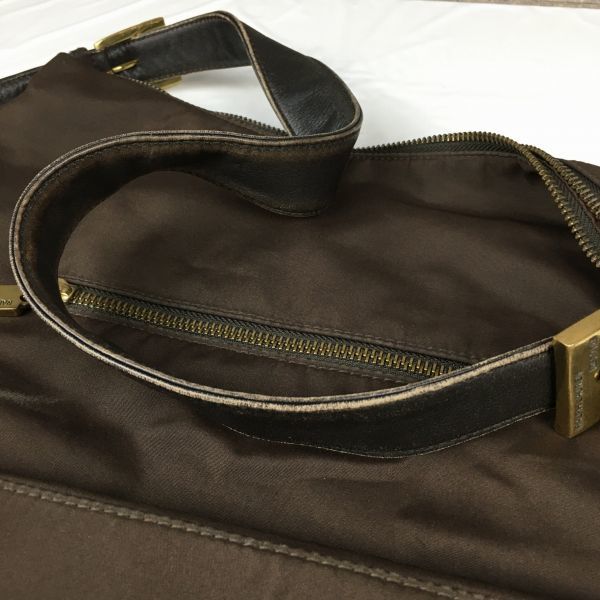 Ralph Lauren Shoulder Handbag Dark Brown(USED)