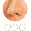 3-Piece Women's Nose Ring Set, 8mm Hypoallergenic Nose Ring, Women's Earrings
